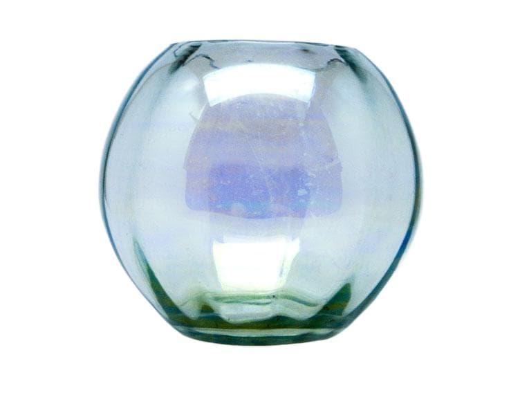 Art Deco globe vase, glass, Huta Niemen, Poland, 1930s.