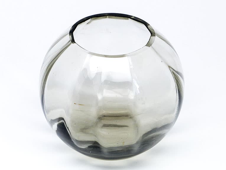 Wazon kula Art Deco, szkło, Huta Niemen, Polska, lata 30. - 112255