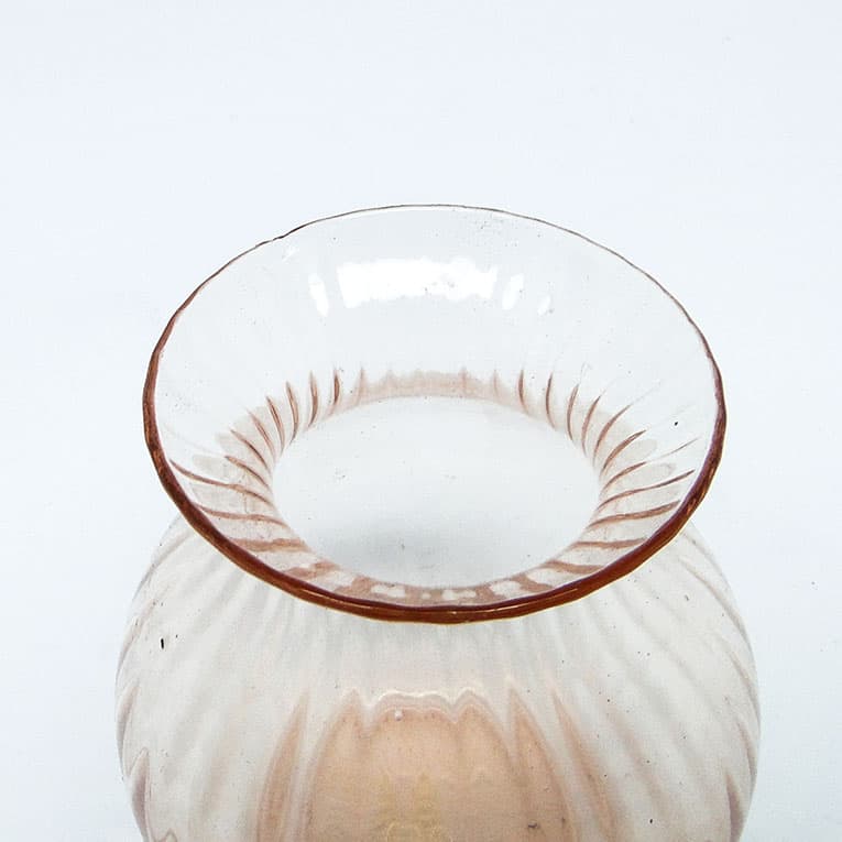 Wazon miniaturowy Art Deco, szkło rozalinowe, Polska, lata 30. - 112273