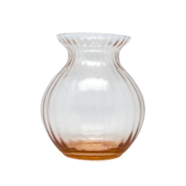 Wazon miniaturowy Art Deco, szkło rozalinowe, Polska, lata 30.