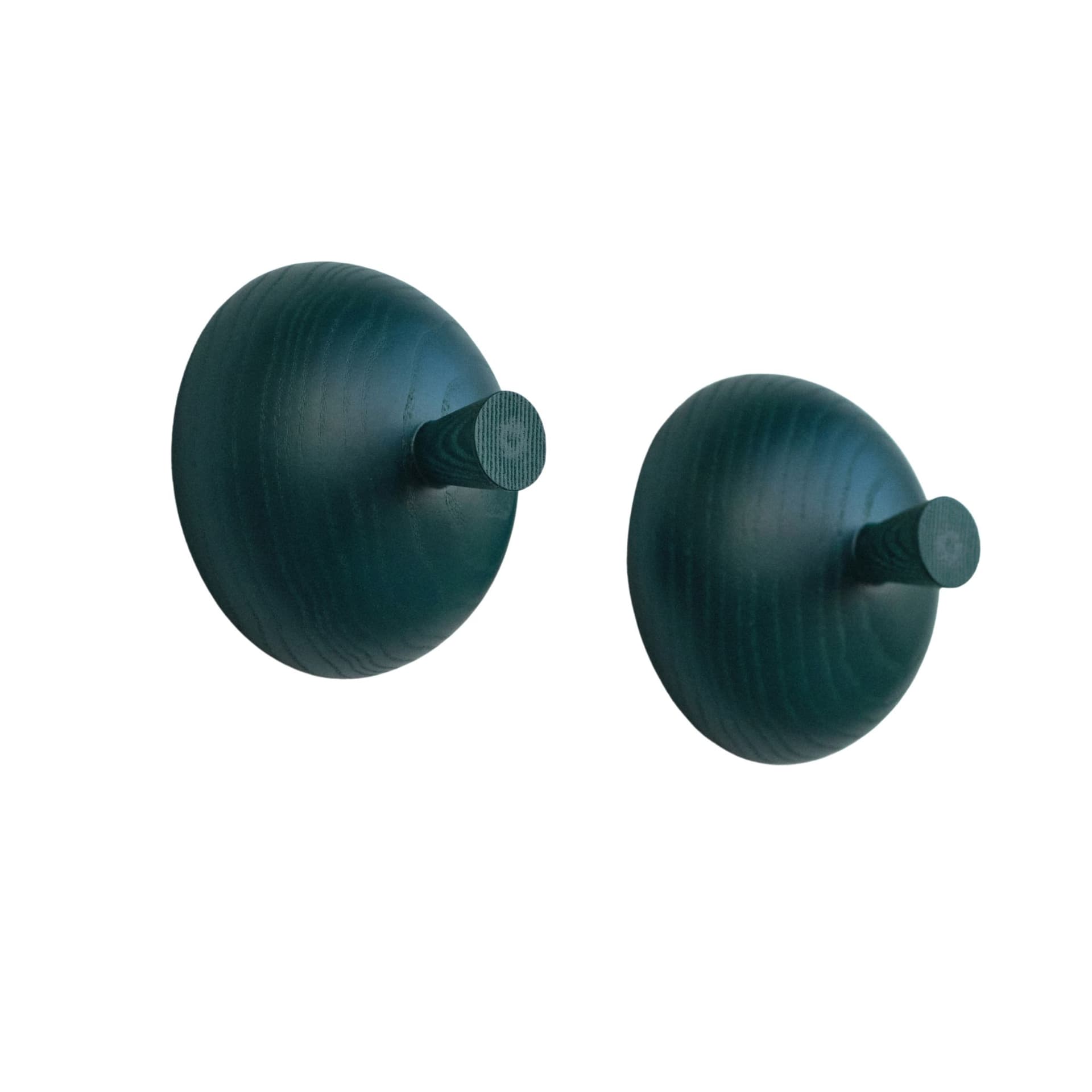 Zestaw dwóch haków ściennych Buste, ciemnozielony, proj. Maria Jeglińska-Adamczewska, GestGest