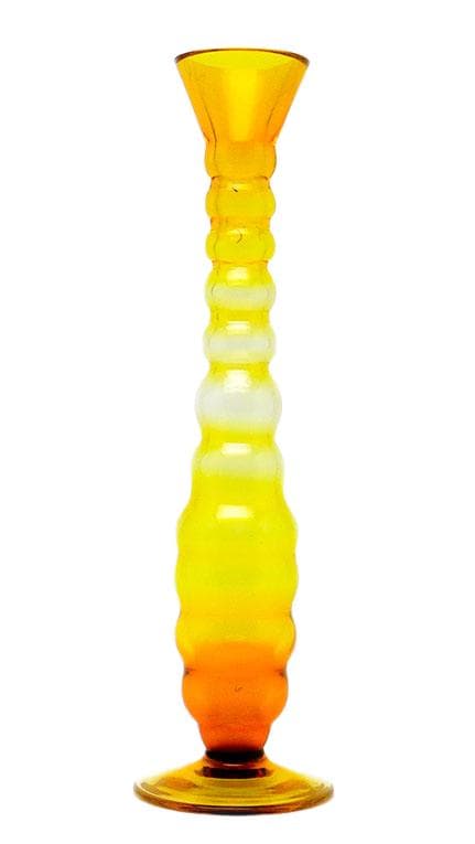 Wazon mid-century modern, szkło, Moser, Czechosłowacja, lata 60. - WYMIARY