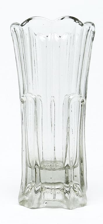 Wazon Mid-century modern, szkło rozalinowe prasowane, Polska, lata 50. - 112408