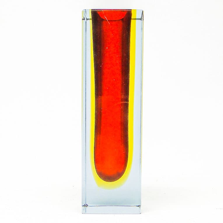 Wazon Sommerso, mid-century modern, szkło, proj. F. Poli, Włochy, lata 50. - 112491