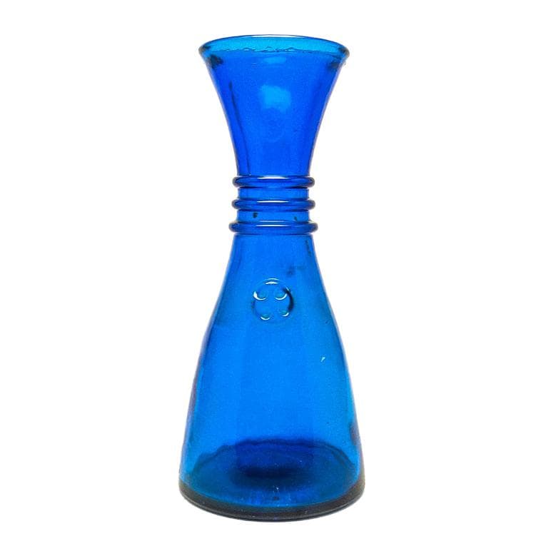 Wazon mid-century modern, szkło kobaltowe, Szwecja, lata 70.