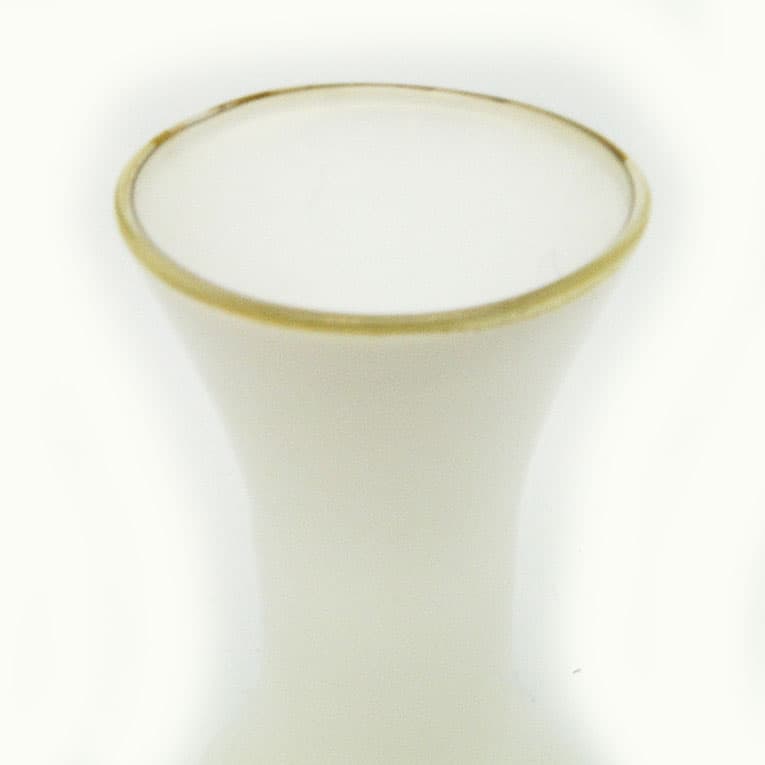 Wazon mid-century modern, szkło latticino, Polska, lata 70. - 112565