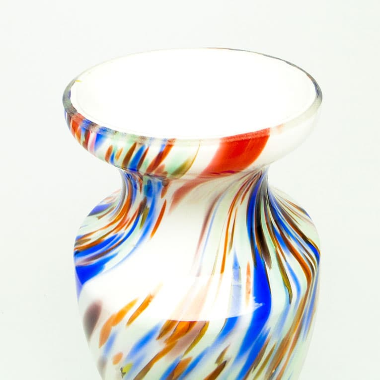 Art Deco vase, spatterglass, Bohemia, Czechoslovakia, 1950s. - 112620