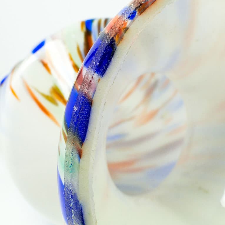 Art Deco vase, spatterglass, Bohemia, Czechoslovakia, 1950s. - 112622