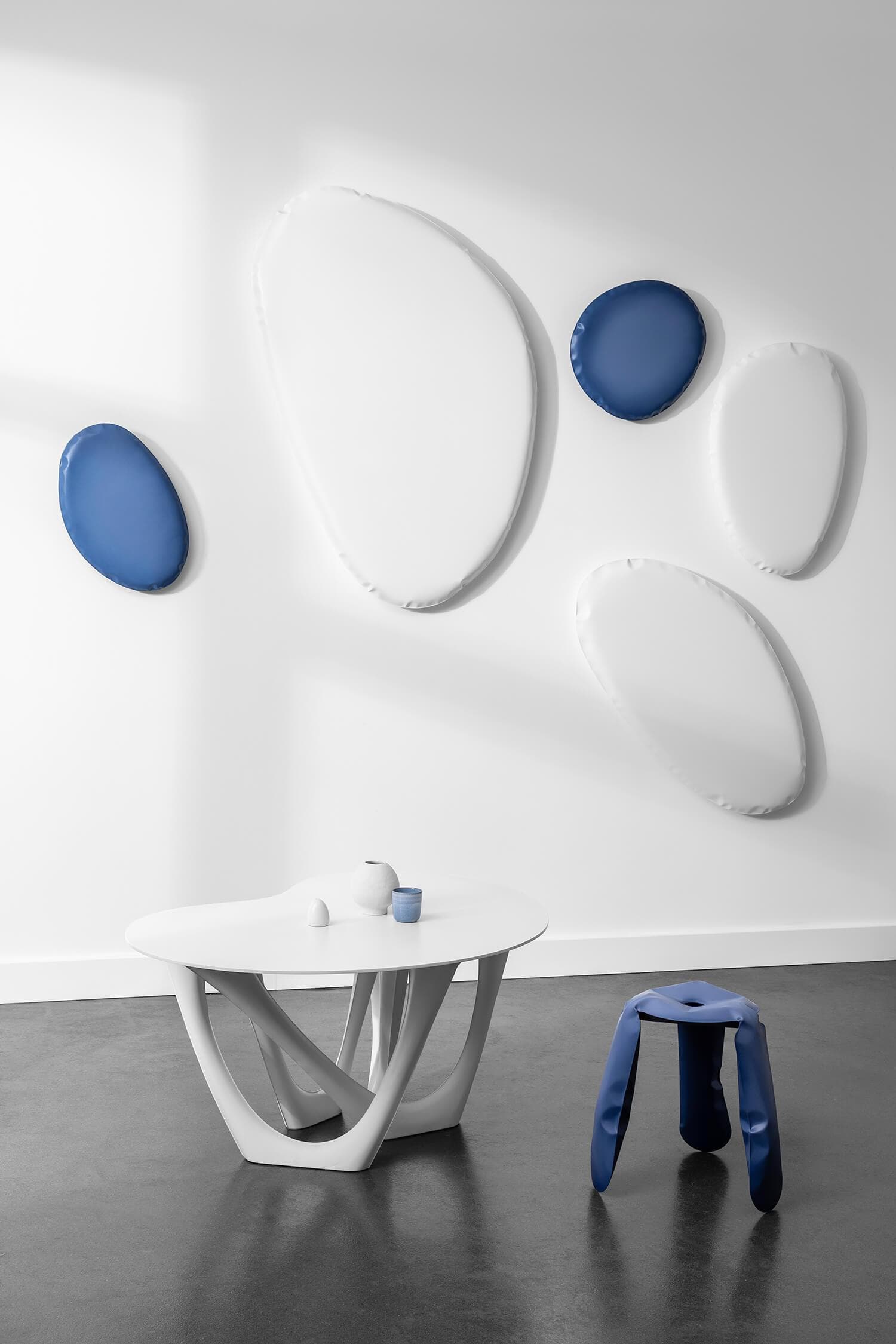 TAFLA O wall mirror blue O4, Zieta Studio - 117172