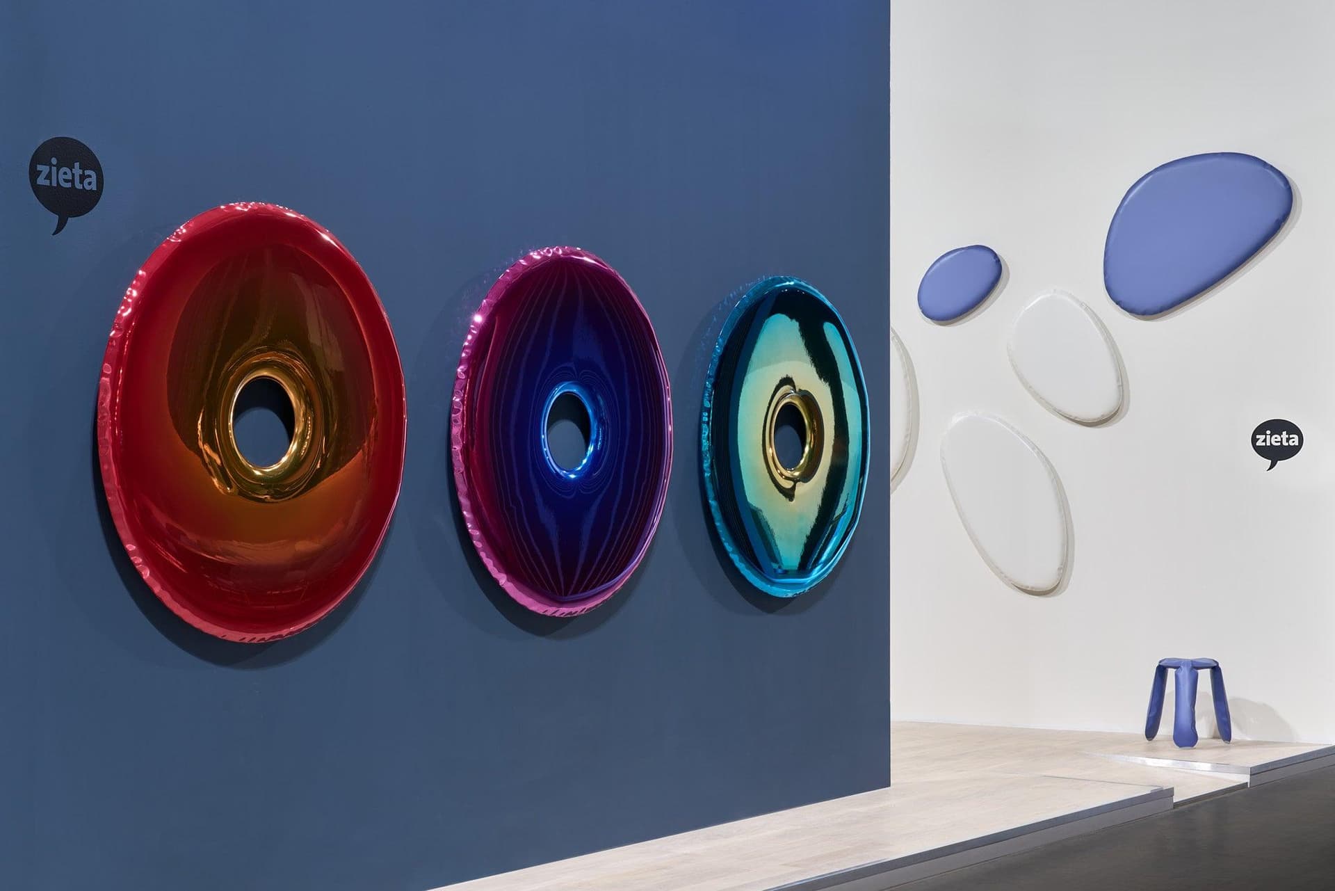 Lustro ścienne TAFLA O jasnoniebieskie O3, Zieta Studio - 117162