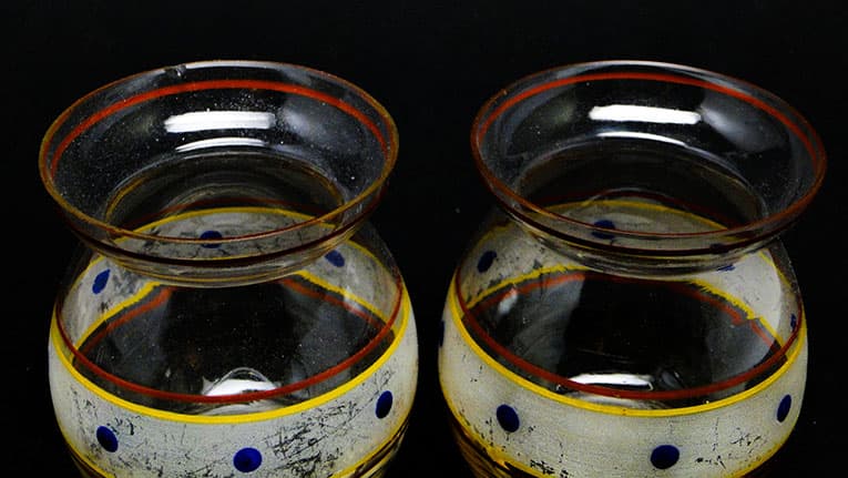 para wazonów, pop art, szkło, Huta Hortensja, Polska, lata 60. - 112644