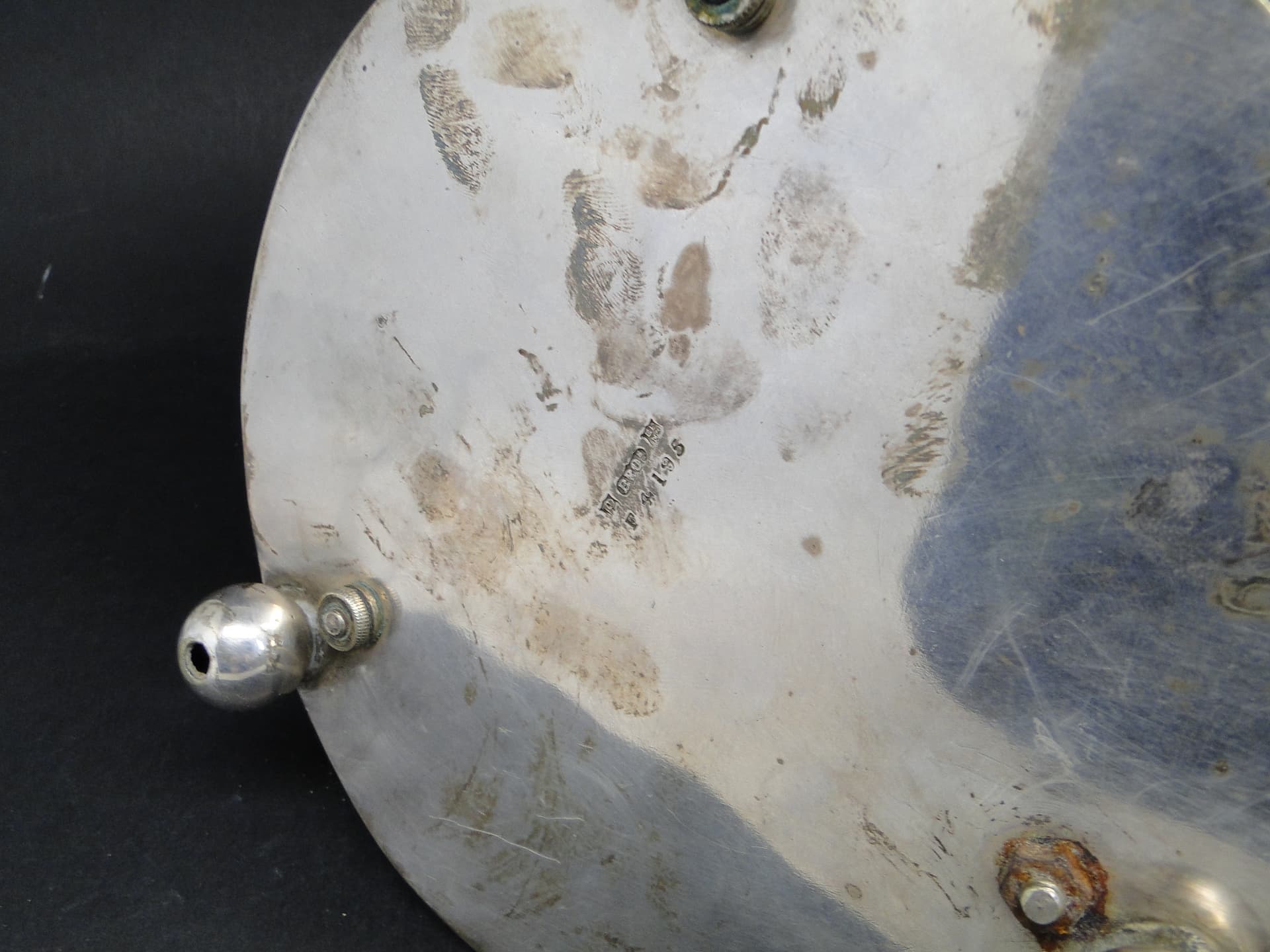 Wazon trumpet, Art Nouveau, szkło prasowane mosiądz srebrzony, Wielka Brytania, początek XX wieku - 112857