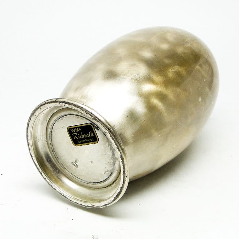 Wazon Ikora, Art Deco, mosiądz srebrzony, WMF, Niemcy, lata 30. - 112888