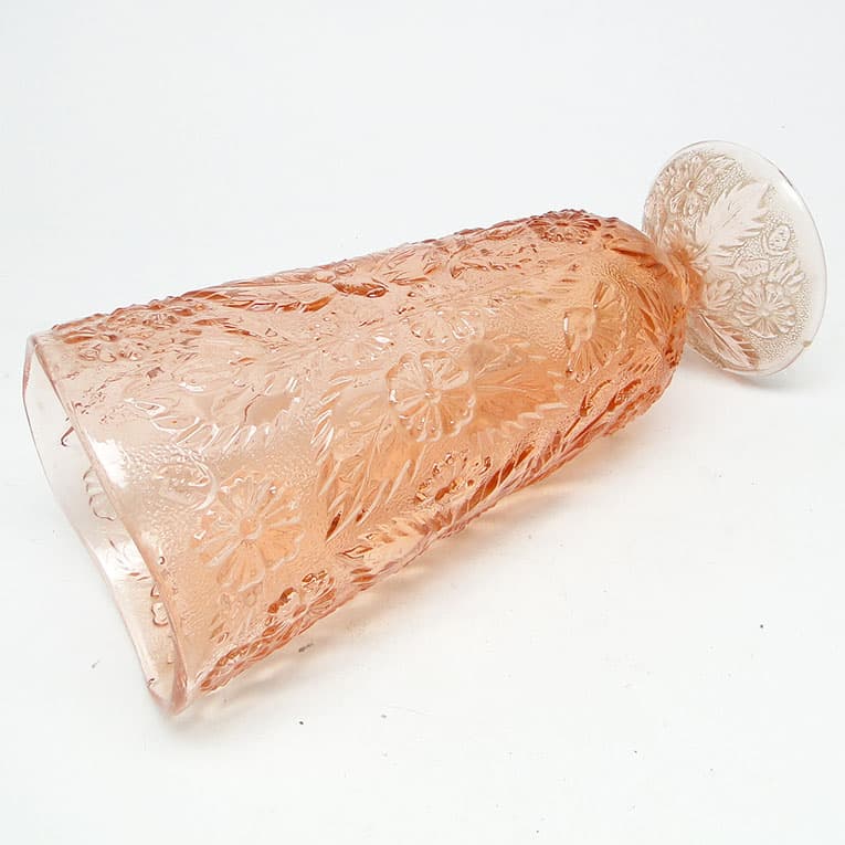 Wazon retro, szkło rozalinowe, Ząbkowice, Polska, lata 70. - 112946