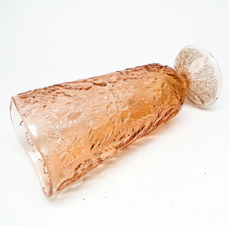 Wazon retro, szkło rozalinowe, Ząbkowice, Polska, lata 70. - 112945