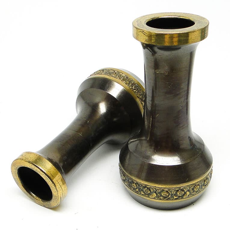 para amfor Art Nouveau, mosiądz patynowany, Francja, początek XX w. - 112994