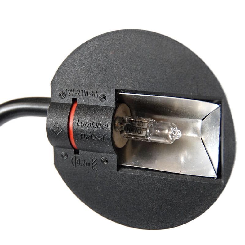 Czarna minimalistyczna lampa biurkowa, proj. A. Visser dla Lumiance, Holandia, lata 80. - 8193