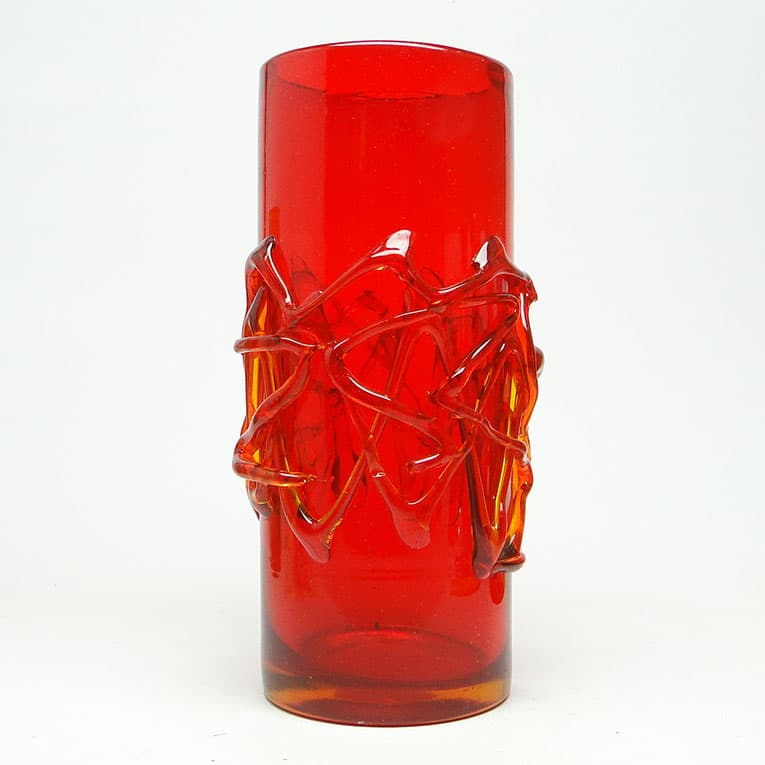 Wazon, modernizm, szkło, proj. J. Słuczan-Orkusz, Polska, lata 70. - 113061