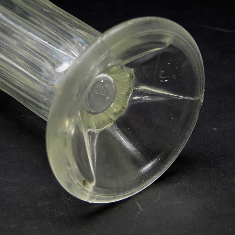 Wazon Art Deco, szkło przezroczyste, Polska, lata 50. - 113135