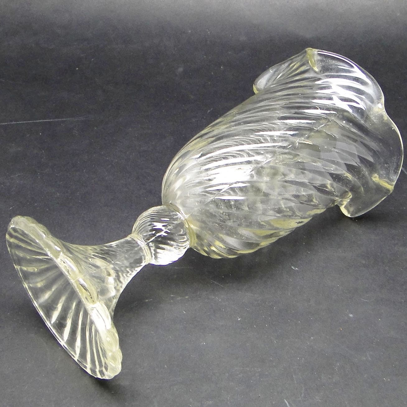 Wazon Spirelli, mid-century modern, szkło transparentne, Ząbkowice, Polska, lata 70. - 113157