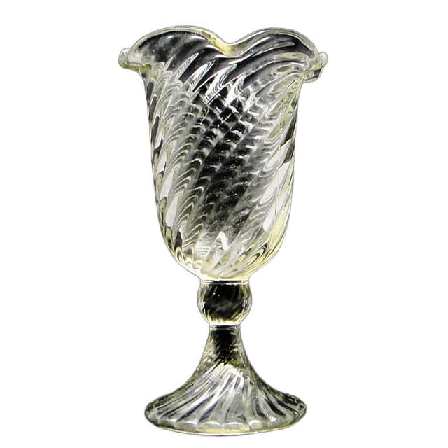 Wazon Spirelli, mid-century modern, szkło transparentne, Ząbkowice, Polska, lata 70. - WYMIARY