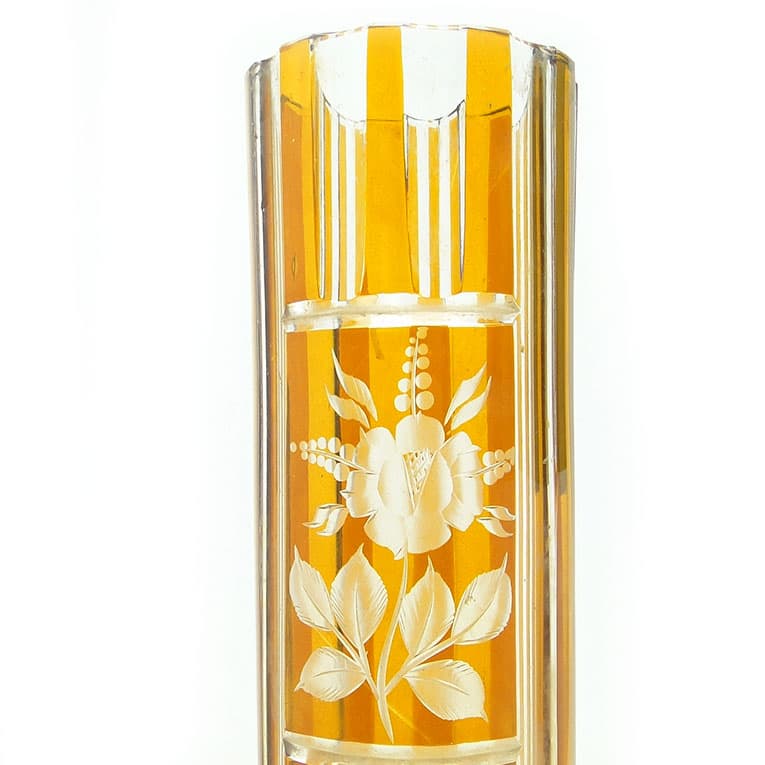 Wazon Mid-Century Modern, kryształ, Huta Julia, Polska, lata 70. - 113165