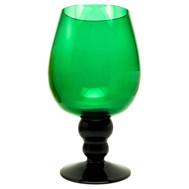 Wazon postmodernizm, szkło, Huta Hortensja, Polska, lata 60. - WYMIARY