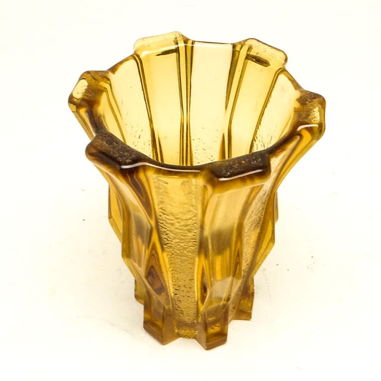 Wazon mid-century modern, szkło prasowane, Belgia, lata 50. - 113217