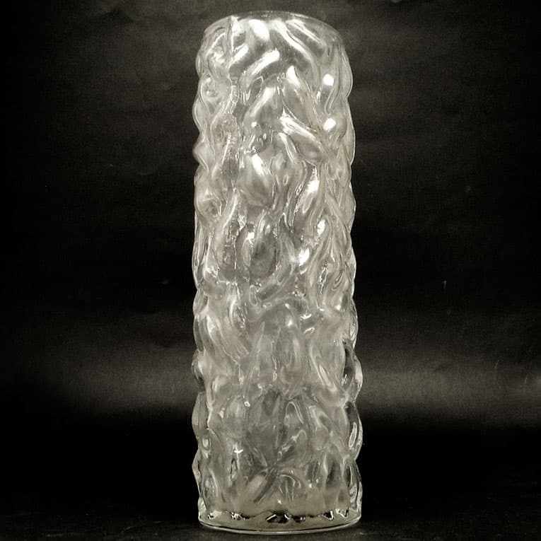 Wazon Mid-century modern, szkło transparentne, Polska, lata 70. - 113234