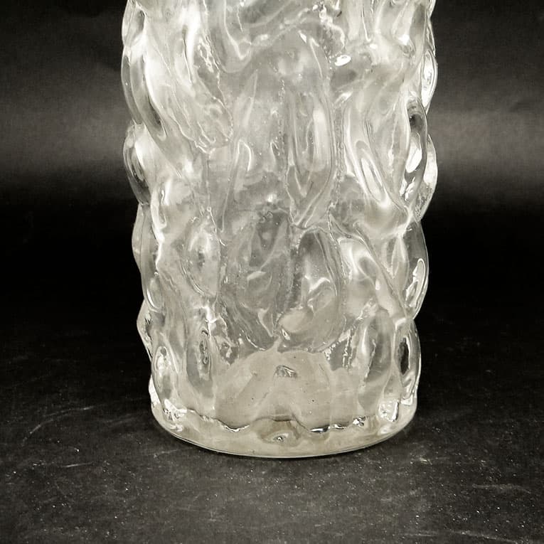 Wazon Mid-century modern, szkło transparentne, Polska, lata 70. - 113237