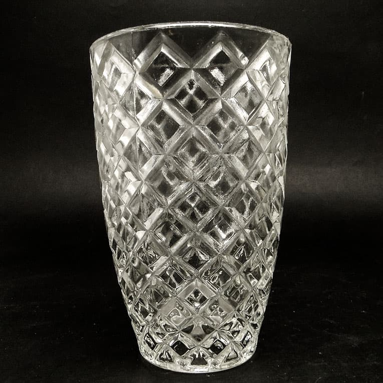 Wazon modernistyczny, szkło transparentne, Polska, lata 70. - 113269