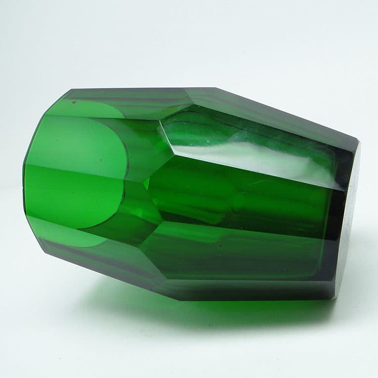 Wazon Art déco, kryształ, proj. J. Hoffmann, Bohemia, Czechosłowacja, lata 30. - 113337