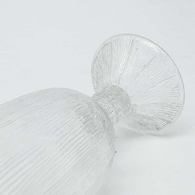 Wazon Cora, mid-century modern, szkło transparentne, Ząbkowice, Polska, lata 70. - 113397