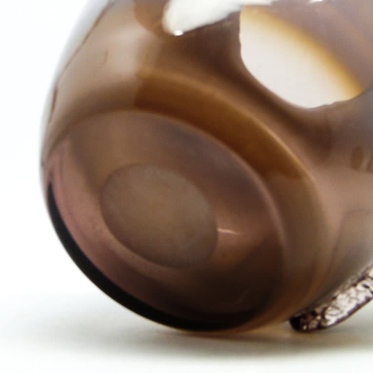 Wazon, polski modernizm, szkło fioletowe, proj. J. Słuczan-Orkusz, Polska, lata 70. - 113437