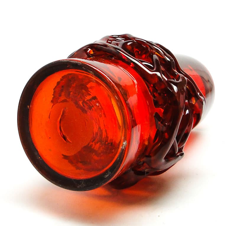 Wazon Cierniowa korona, szkło czerwone, proj. J. Słuczan-Orkusz, Polska, lata 70. - 113460