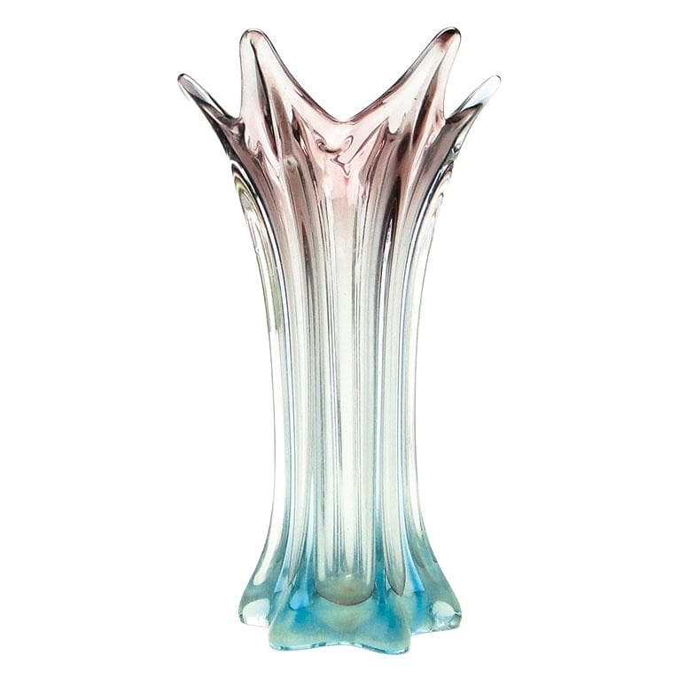 Wazon Murano, Sommerso, szkło, proj. F. Poli, Włochy, lata 50.