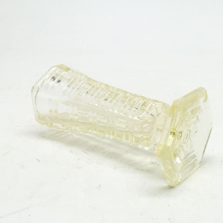 Wazon miniaturowy Art Deco, szkło prasowane, Czechosłowacja, lata 30. - 113532