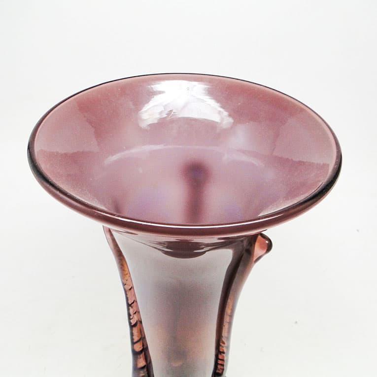 Wazon Modernizm, szkło fioletowe, proj. J. Słuczan-Orkusz, Polska, lata 70. - 113551