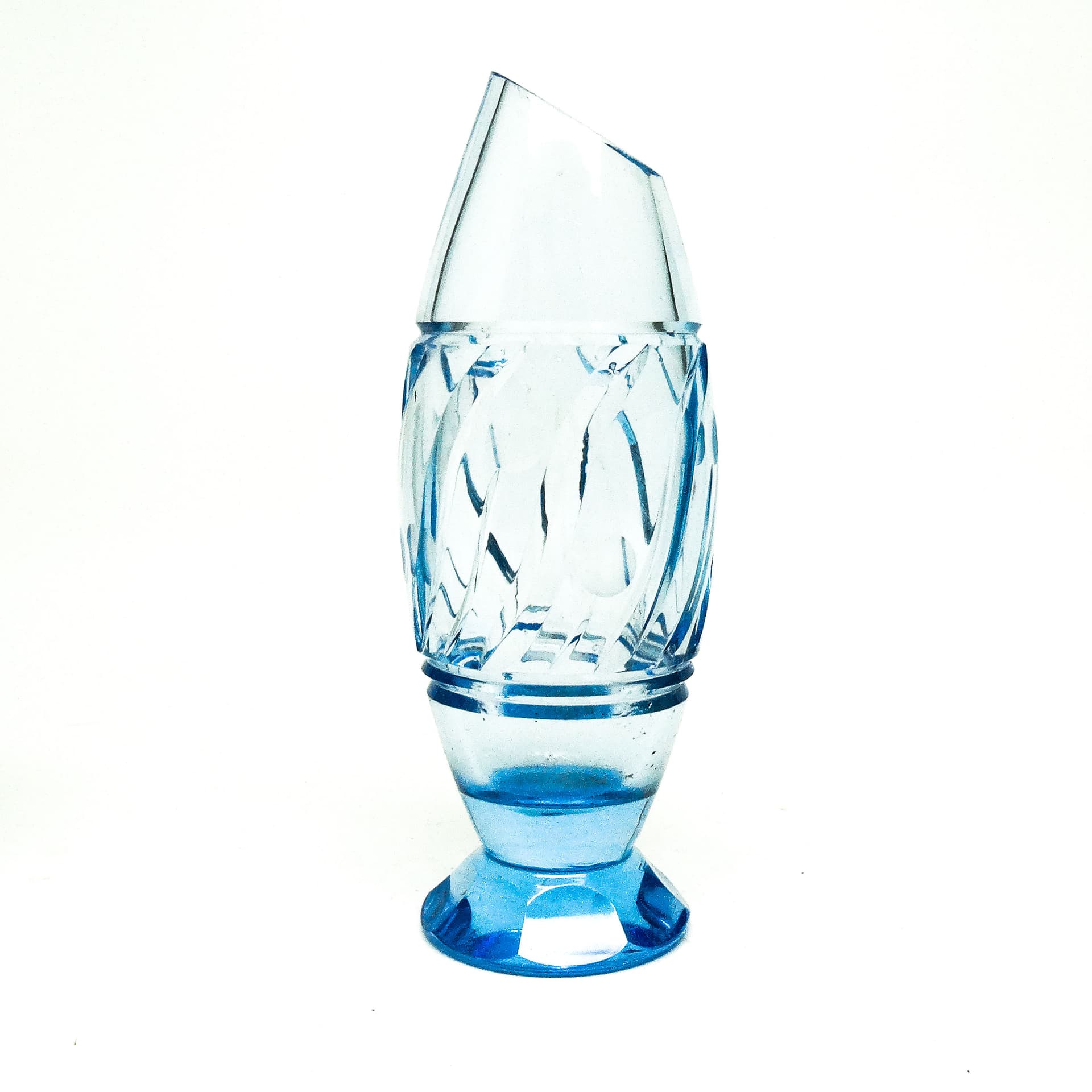 Wazon mid-century modern, kryształ, Czechosłowacja, lata 50. - 113569