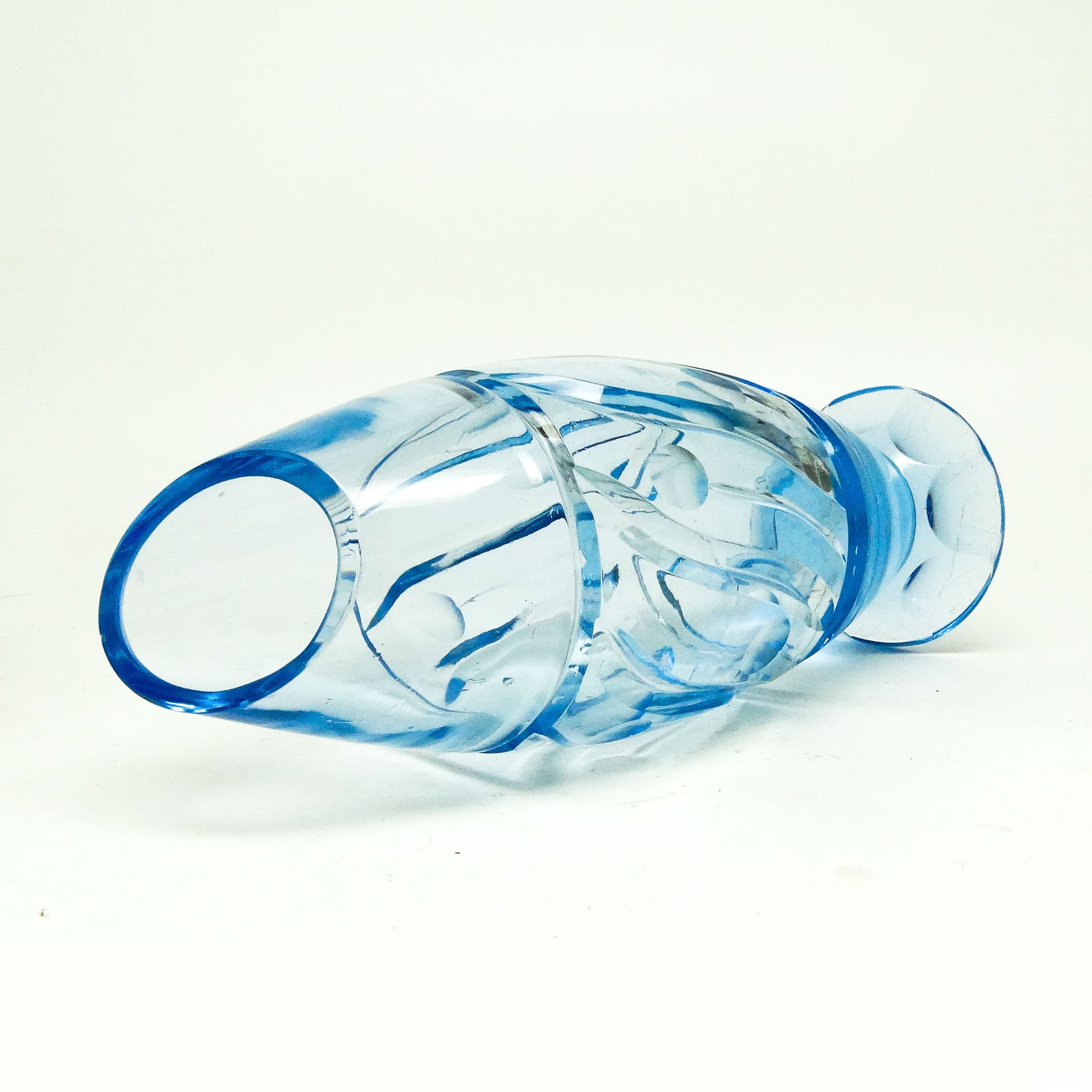 Wazon mid-century modern, kryształ, Czechosłowacja, lata 50. - 113568