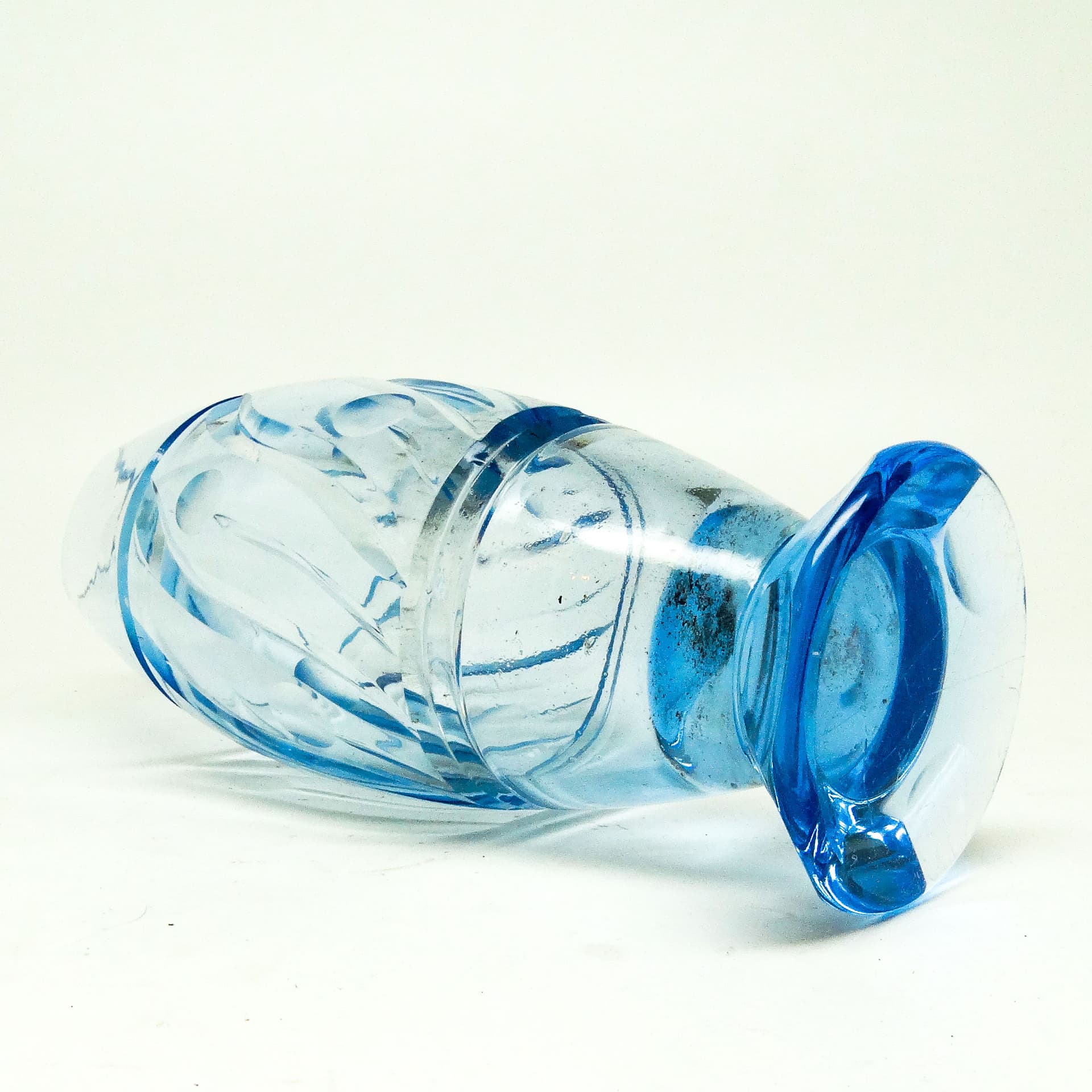 Wazon mid-century modern, kryształ, Czechosłowacja, lata 50. - 113574