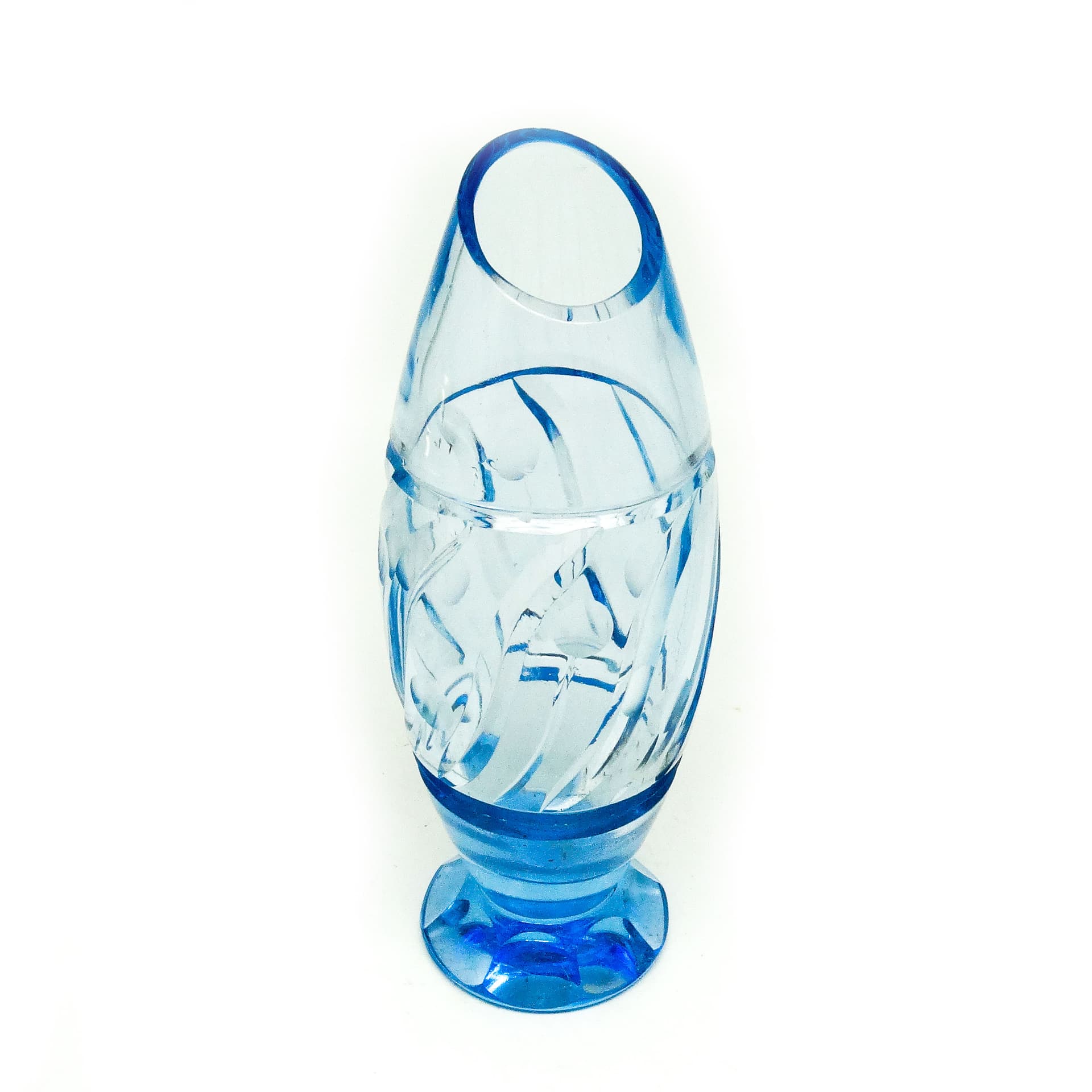 Wazon mid-century modern, kryształ, Czechosłowacja, lata 50. - 113565