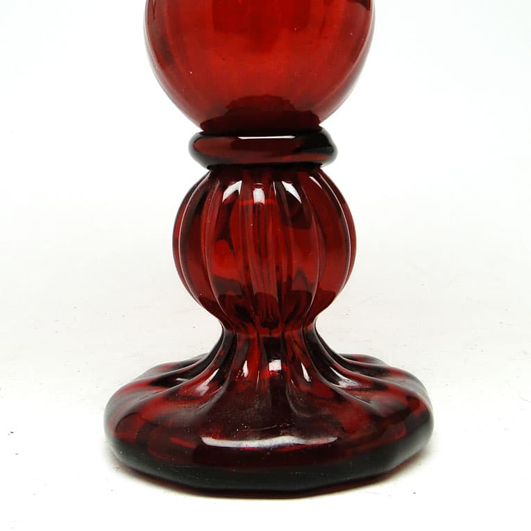 Wazon, mid-century modern, szkło czerwone, proj. J. Słuczan-Orkusz, Polska, lata 70. - 113716