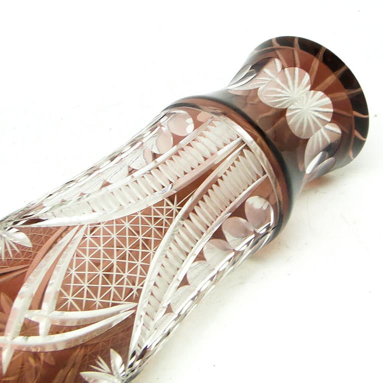 Wazon Mid-century modern, kryształ szkło, Polska, lata 70. - 113743