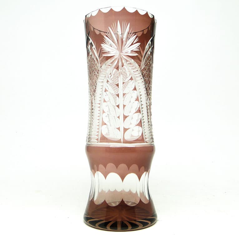 Wazon Mid-century modern, kryształ szkło, Polska, lata 70. - 113746