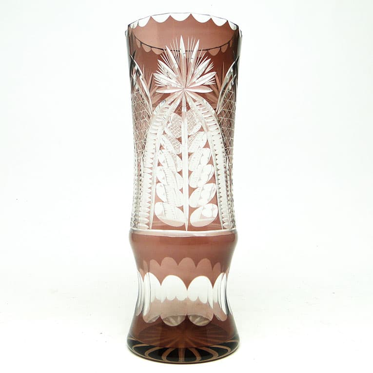 Wazon Mid-century modern, kryształ szkło, Polska, lata 70. - 113740