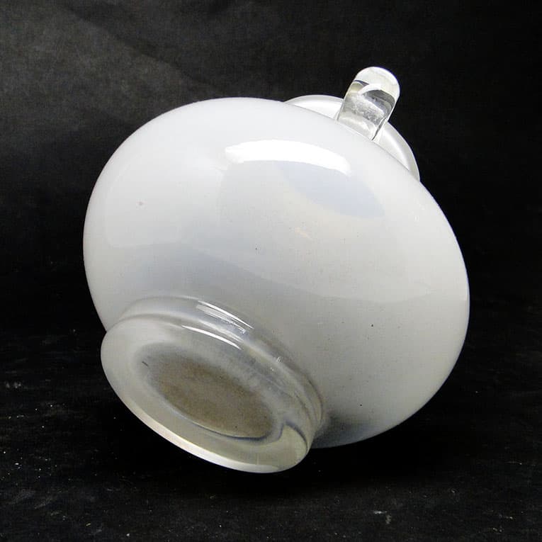 Wazon Modernizm, szkło białe i przezroczyste, HSG Tarnowiec, Polska, lata 70. - 113788