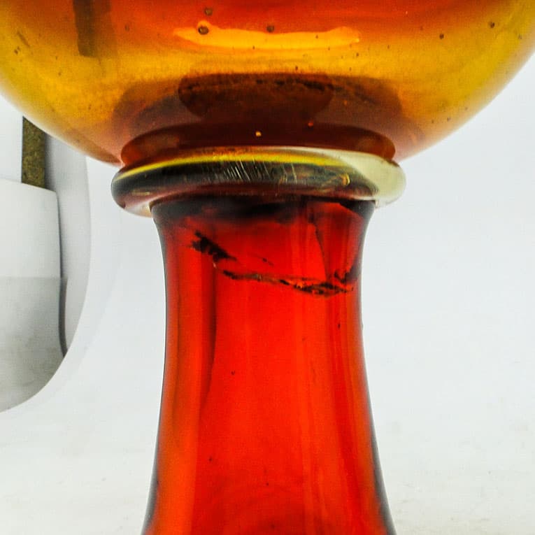 Wazon Mid-century modern, szkło multikolor, proj. J. Słuczan-Orkusz, Polska, lata 70. - 113890