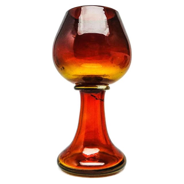 Wazon Mid-century modern, szkło multikolor, proj. J. Słuczan-Orkusz, Polska, lata 70. - WYMIARY