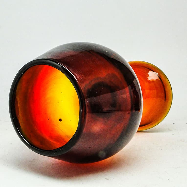 Wazon Mid-century modern, szkło multikolor, proj. J. Słuczan-Orkusz, Polska, lata 70. - 113887